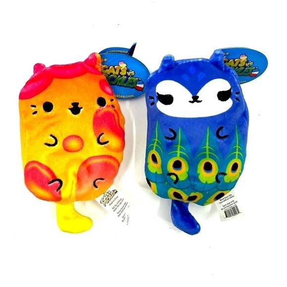 Cats Vs Pickles Mesmer 302 Pea 289 Bean Plush Toys New With Tags Attached 2Pc - Picture 1 of 8